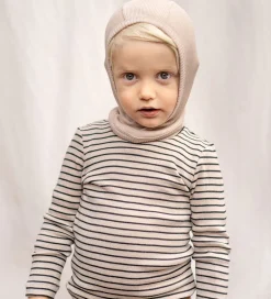 Elefanthue - 1-lags - Rib - Uld - Alephant - Beige|Minimalisma