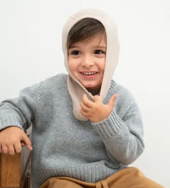 Elefanthue - 1-lags - Rib - Uld - Alephant - Beige|Minimalisma