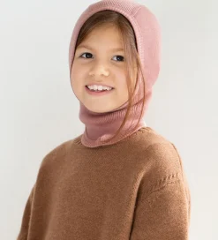 Elefanthue - 1-lags - Rib - Uld - Alephant - Rose|Minimalisma Best