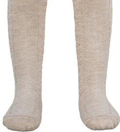 Strømpebukser - Bambus - Off White Melange|MiniPop Best