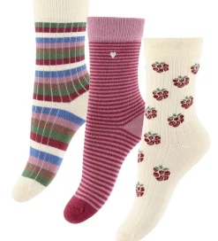 Strømper - Bambus - 3-pak - Blackberry Mix|MiniPop Hot