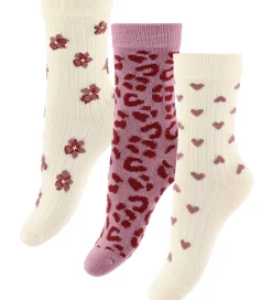 Strømper - Bambus - 3-pak - Autumn Anemone mix|MiniPop Outlet