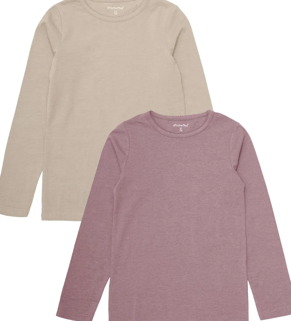 Bluser - 2-pak - Elderberry/Rainy Day|Minymo Sale