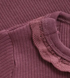 Body l/æ - Rib - Modal/Bomuld - Rose Brown|Minymo Sale