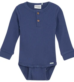 Body l/æ - Rib - Modal/Bomuld - Vintage Indigo|Minymo Outlet