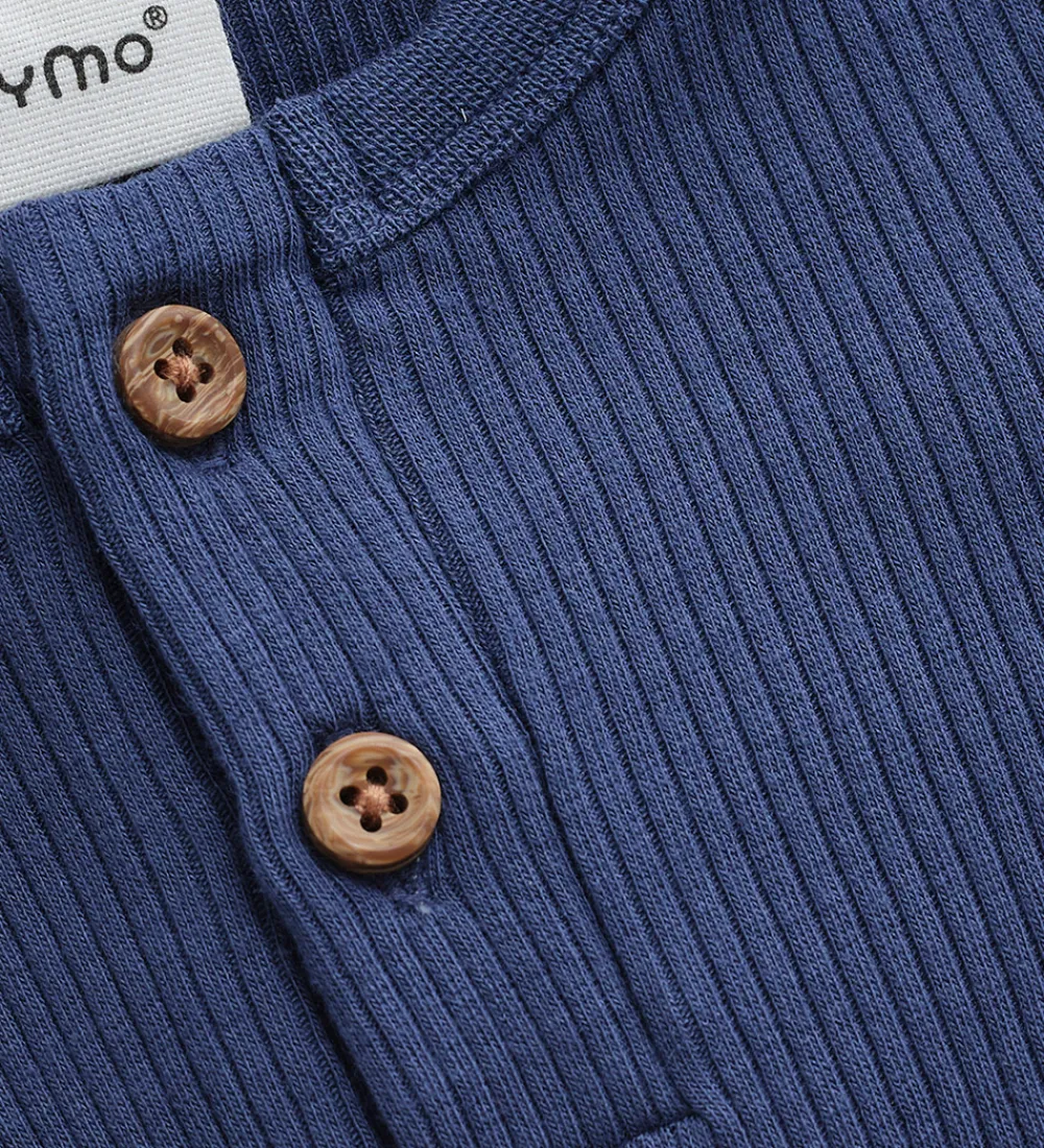 Body l/æ - Rib - Modal/Bomuld - Vintage Indigo|Minymo Outlet