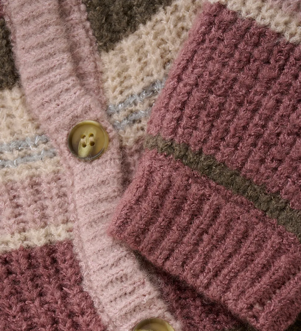 Cardigan - Strik - Woodrose|Minymo Hot