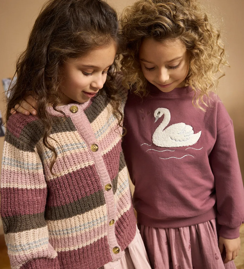 Cardigan - Strik - Woodrose|Minymo Hot