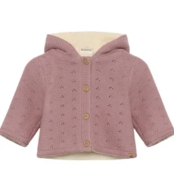 Cardigan m. Teddy - Woodrose|Minymo Outlet