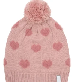 Hue - Strik - Misty Rose m. Hjerter/Kvast|Minymo Sale