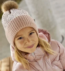 Hue - Strik - Misty Rose m. Pailletter/Kvast|Minymo Hot