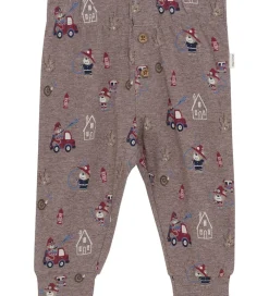 Natbukser - Dark Brown Melange|Minymo