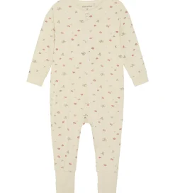 Natdragt - Viskose - Strawberry Ice m. Jordbær|Minymo Outlet