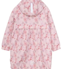 Regnjakke - PE - Peach Whip m. Blomster|Minymo Clearance