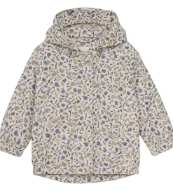 Regnjakke - PE - Timber Wolf m. Print|Minymo Outlet