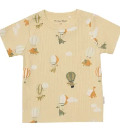 Shortssæt - Shorts/T-shirt - Rib - Parsnip|Minymo Clearance