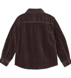 Skjorte - Cord - Fløjls - Chocolate Chip|Minymo Clearance