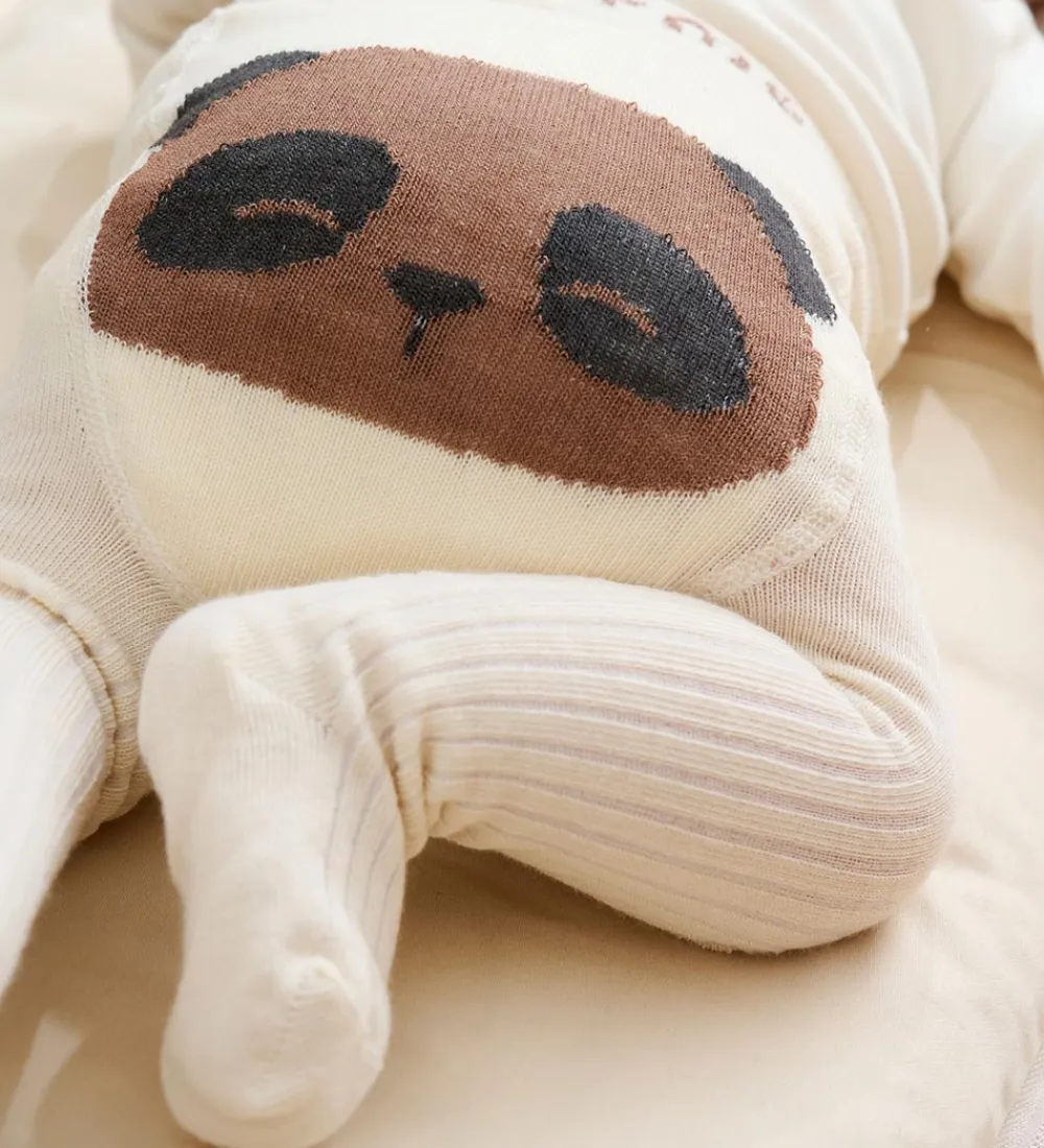 Strømpebukser - Offwhite|Minymo Best