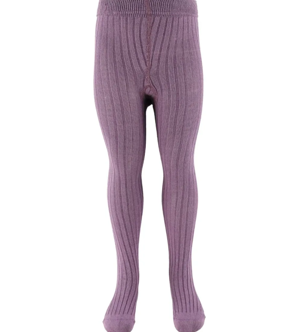 Strømpebukser - 2-Pak - Solid Rib - Zephyr|Minymo Discount