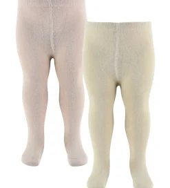 Strømpebukser - 2-pak - Burnished Lilac/Creme|Minymo Hot