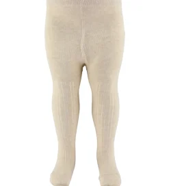 Strømpebukser - 2-pak - Light Taupe m. Kirsebær|Minymo Outlet