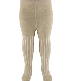 Strømpebukser - Rib - Silver Mink|Minymo Clearance