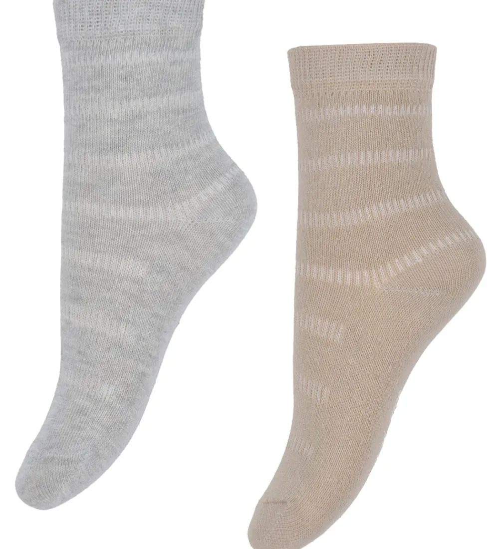 Strømper - 5-pak - Blue Nights m. Striber|Minymo Outlet