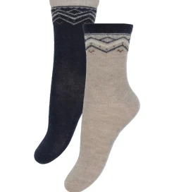 Strømper - 2-pak - Dark Navy|Minymo Online