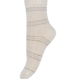 Strømper - 5-pak - Gråmeleret/Beige m. Print|Minymo Clearance