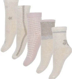 Strømper - 5-pak - Shell m. Mønster|Minymo New