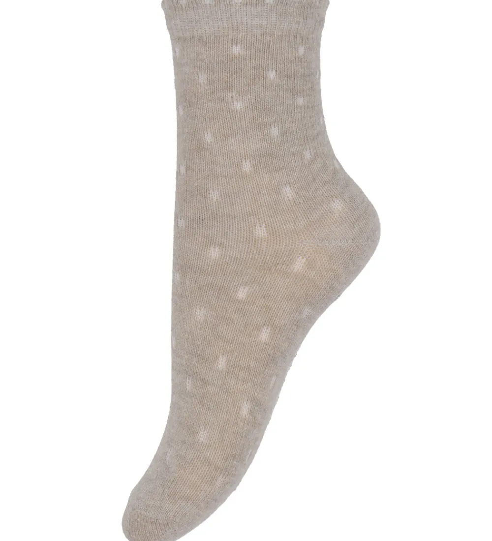 Strømper - 5-pak - Wild Rose/Lilla/Hvid m. Prikker|Minymo Best