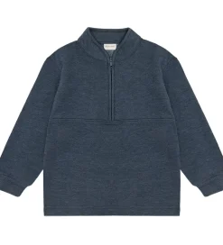 Sweatshirt m. Lynlås - 2-pak - Vetiver|Minymo Clearance