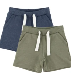Sweatshorts - 2-pak - Vetiver|Minymo Online