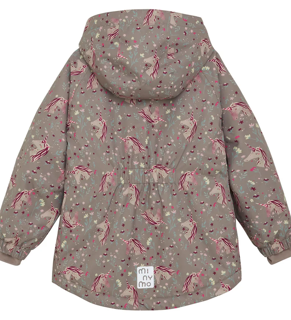 Vinterjakke - AOP - Roasted Cashew|Minymo Clearance