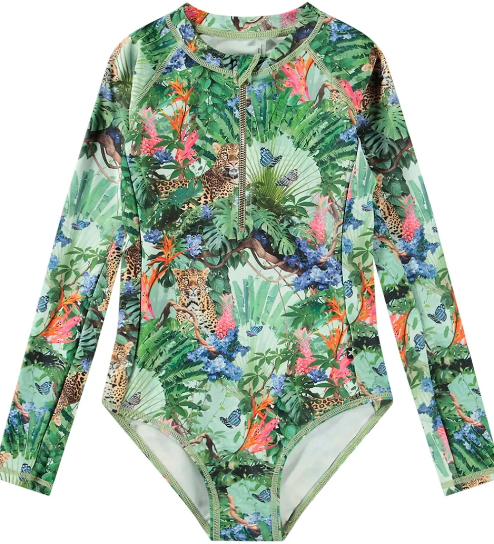 Badedragt - UV50+ - Necky - Green Tropical|Molo Hot