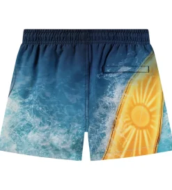 Badeshorts - UV50+ - Niko - Surf Art Blue Chill|Molo Outlet