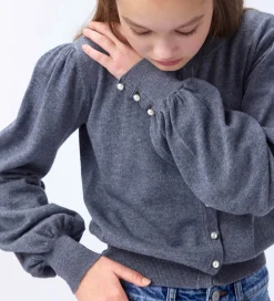 Cardigan - Strik - Uld/Bomuld - Guinevere - Grey Melange|Molo Discount