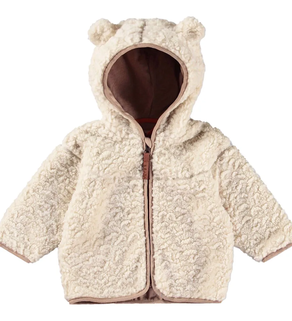 Fleecejakke - Teddy - Ummi - White Noise|Molo Clearance