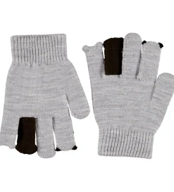 Handsker - Strik - Kaapo - Grey Melange m. Dyr|Molo Best