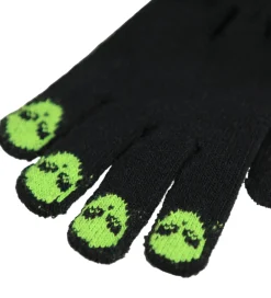 Handsker - Strik - Kaapo - Sort m. Aliens|Molo Sale