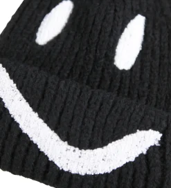 Hue - Strik/Rib - Kim - Sort m. Smiley|Molo Outlet