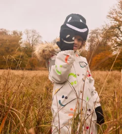 Hue - Strik/Rib - Kim - Sort m. Smiley|Molo Outlet