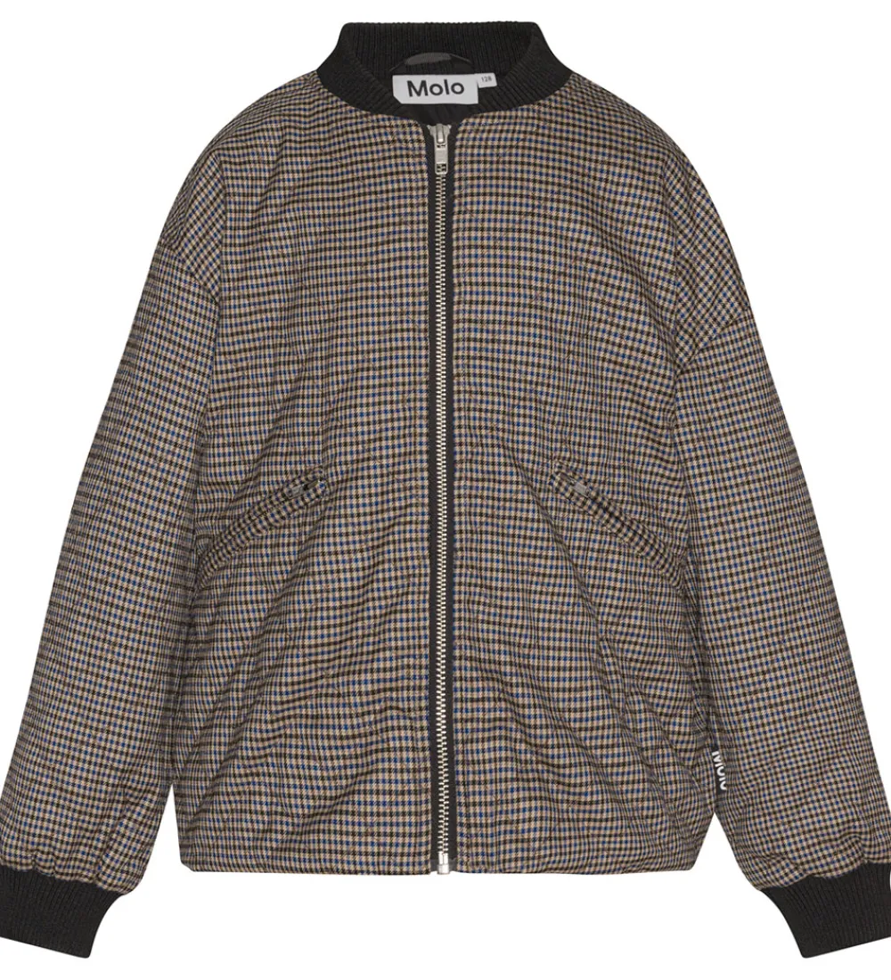 Jakke - Hanne - Sand Blue Check|Molo Clearance