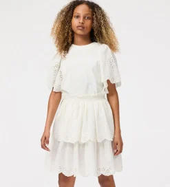 Nederdel - Brianna - Crisp White m. Hulmønster|Molo Online