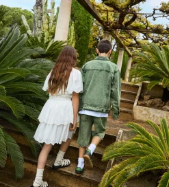 Nederdel - Brianna - Crisp White m. Hulmønster|Molo Online