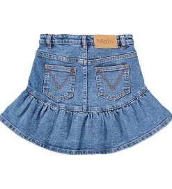 Nederdel - Denim - Bridget - Washed Vintage|Molo New