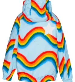 Regnjakke - PE - Waiton - Rainbow Waves|Molo Online