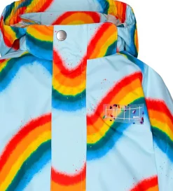 Regnjakke - PE - Waiton - Rainbow Waves|Molo Online