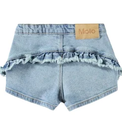 Shorts - Denim - Agnetha - Distressed Washed|Molo Discount