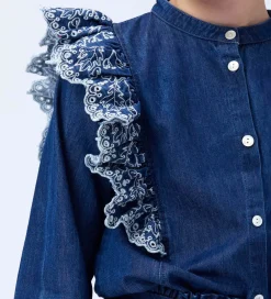 Skjorte - Denim - Raphaella - Oak Embroidery|Molo Clearance